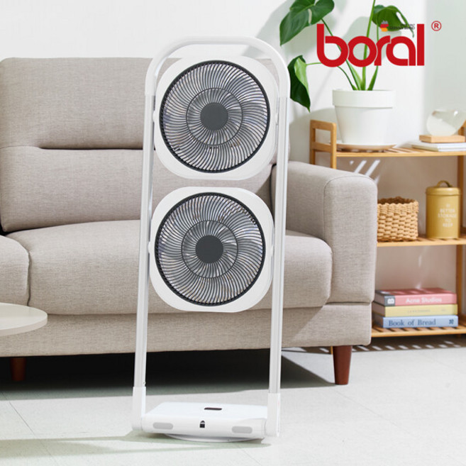 보랄 THE DAILY 듀얼 헤드 BLDC 접이식 선풍기 BR-DH220F