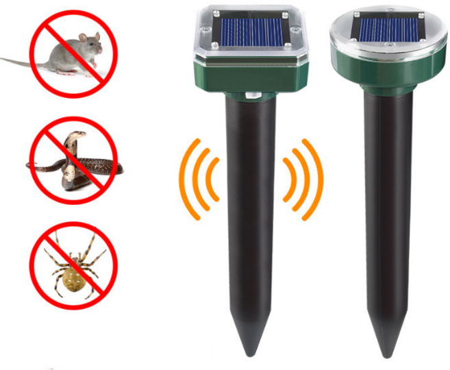 뱀퇴치기 태양광 초음파 유해동물 두더지퇴치기 진동 뱀 과수, B