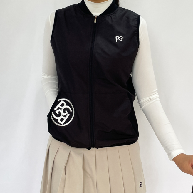 [스윙서플라이] 여자 PG골프조끼 생활방수 골프베스트 집업조끼 봄가을 여름 골프웨어 ZOFLVE04