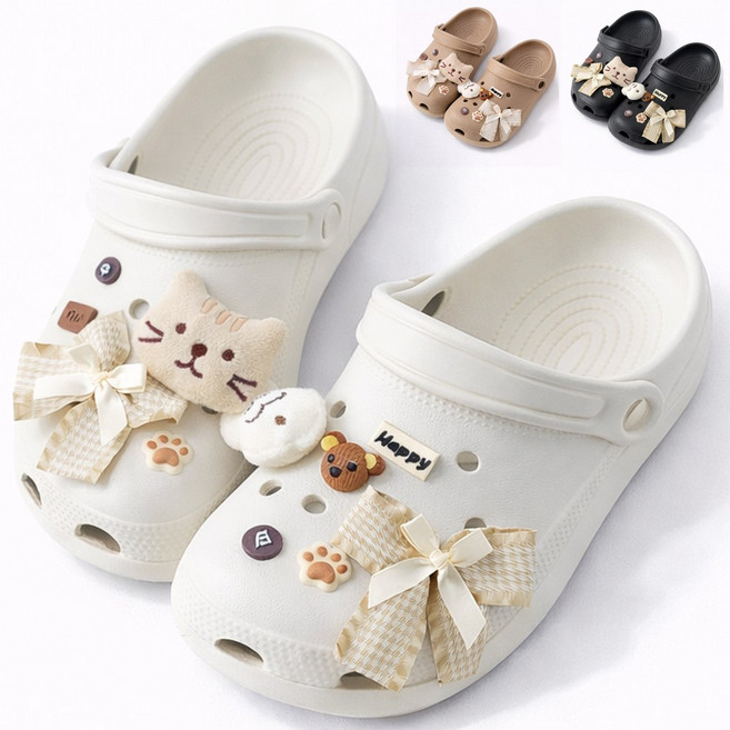 드리프 슬리퍼 가벼운 클로그 남녀공용 5cm 키높이 쿠션 신발 실내외 샌들