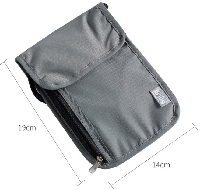 에쉬울프 RFID 차단 여행용 미니 크로스백 여권 가방