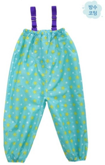 어린이집 유치원 어린이 방수 미술 물감 모래 놀이복, 1개, 민트스타(M)