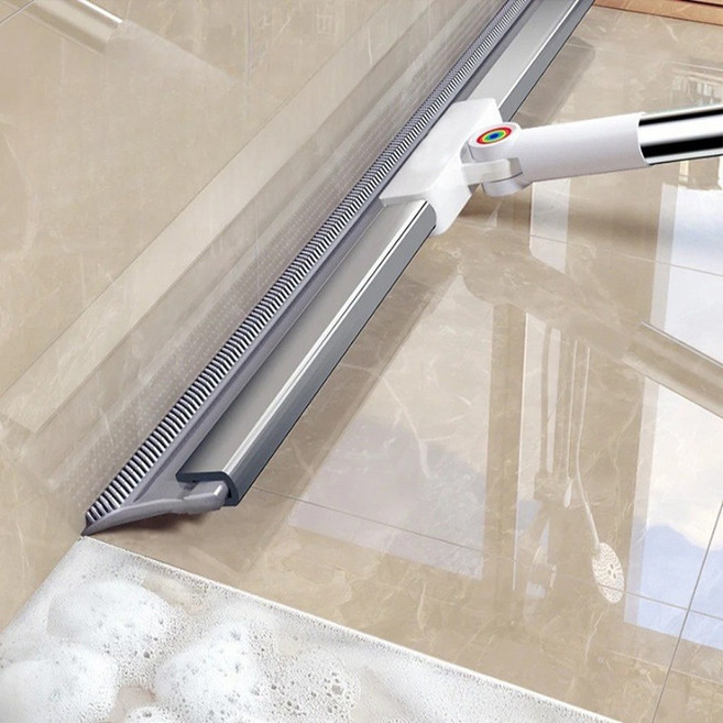 호잇즈 완전흡착 물기 제거기 스퀴지 실리콘 빗자루, 화이트, 1개