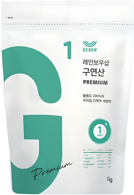 레인보우샵 구연산 프리미엄, 1kg, 1개