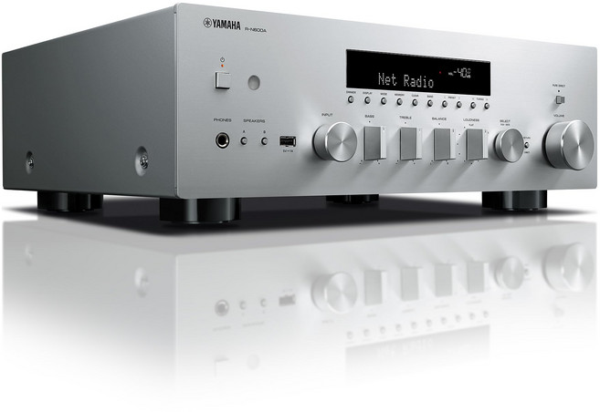 야마하 네트워크 리시버 RN600A 음원지원/와이드 FMAM 튜너/WiFi/블루투스 송수신 지원 실버