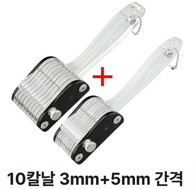 솔방울오징어 칼집용 특수칼 블랙 각종 재료 손질 2종 칼 채칼 삼겹살 세트 스틸, 1개