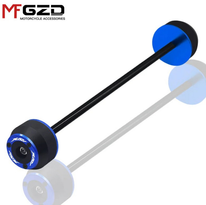 오토바이 전면 후면 휠 액슬 포크 크래시 슬라이더 보호대, 1개, 색상: 2. Front Rear-Blue