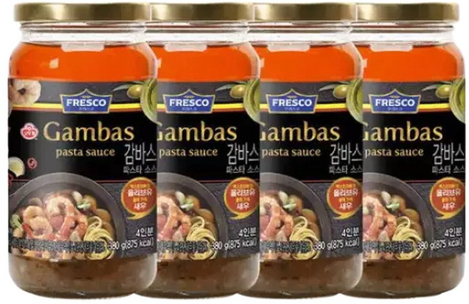 오뚜기 프레스코 파스타소스 감바스 380g 4개