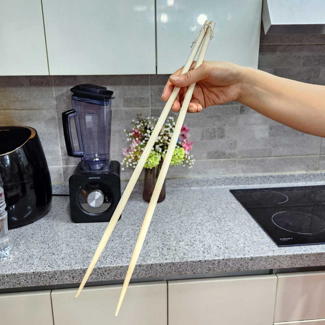 대나무 튀김젓가락 30cm 40cm 45cm/ 긴젓가락 장젓가락 대나무젓가락, 1개