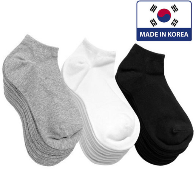 [국산/20켈레] 무지 발목양말 여름 스니커즈 여성용 남성용