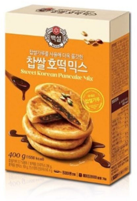 즉석식품 5분요리 아이반찬 간편식품 CJ 찹쌀 호떡믹스 브라우니 초코칩 만들기 즉석안주, 핫케익가루 450g, 450g, 1개