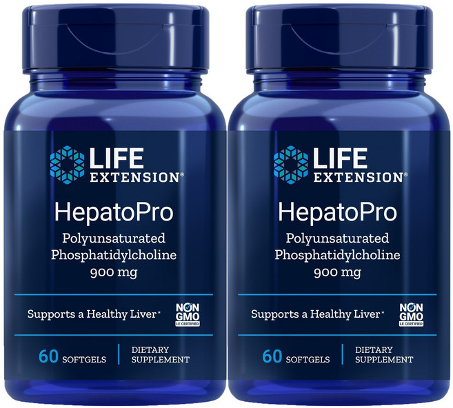 LIFE EXTENSION HepatoPro大豆軟膠囊 900mg, 60顆, 2罐