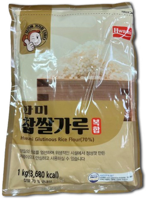화미 찹쌀가루(복합), 1kg, 2개