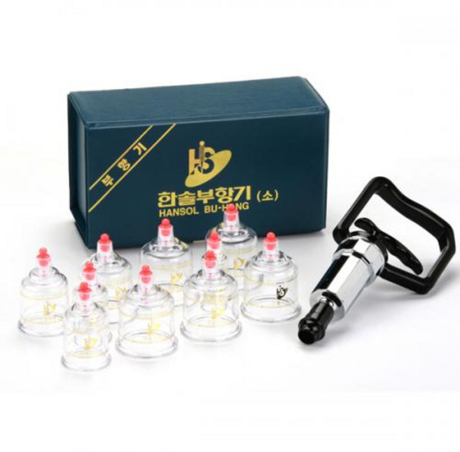 한솔 부항기 10컵 펌프포함, 1개