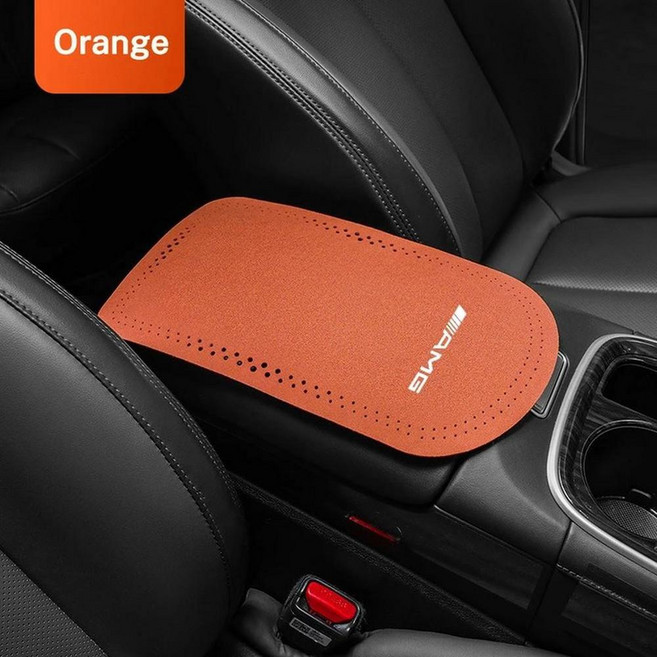 벤츠용 스웨이드 자동차 팔걸이 박스 패드 보호 쿠션 커버, 1개, 5. 1pc-orange