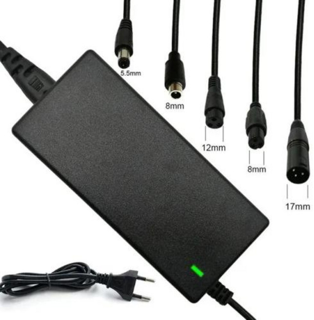 멀티 커넥터 충전기 리튬 배터리 충전 기술 전기 자전거 액세서리 42V 2A 25.2V 25.9V, EU(한국호환가능) Plug_CHINA, 1개