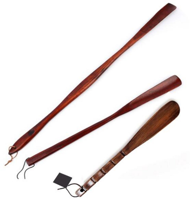 다인네 옻칠 구두주걱 롱헤라 원목 신발주걱 특대75cm 대55cm 소32cm, 1개