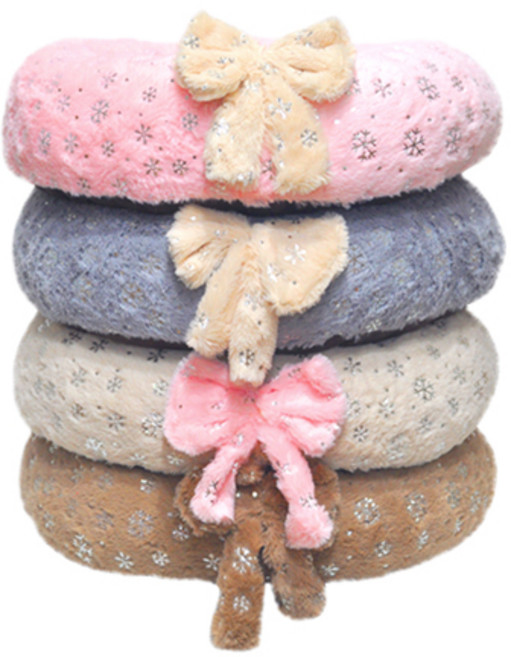 딩동이네 이지펫 눈꽃방석 초대형 강아지방석 쿠션 분리형 논슬립 애견침대, 핑크, 1개