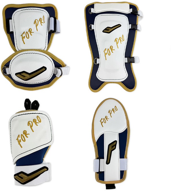 프로스펙스 포프로 타자 암가드 풋가드 주루장갑 손등가드 김대한1 선수모델 네이비/골드, 1개