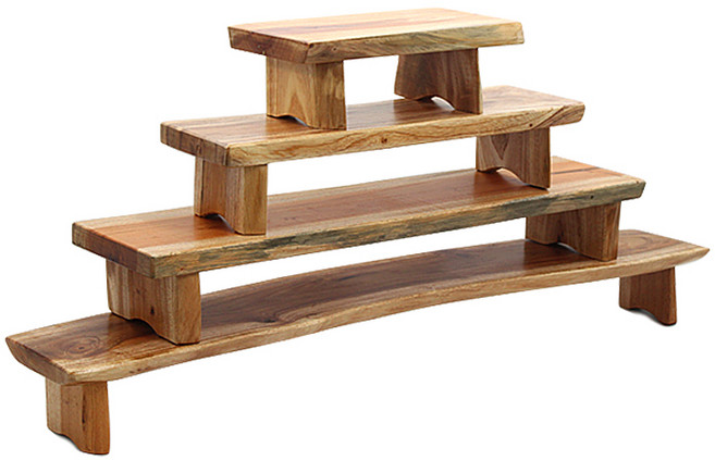 원목 화분 받침대 마호가니 30 50 나무 우드 원예 식물 조경 정원 베란다 인테리어, ( 30 x 16 x 10cm ), 1개