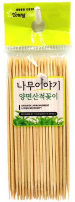 긴 이쑤시개 산적용 롱 요지 떡꼬치용 10cm 대나무 꼬지 가는 나무스틱 꼬챙이 50개입409327 비브랜드
