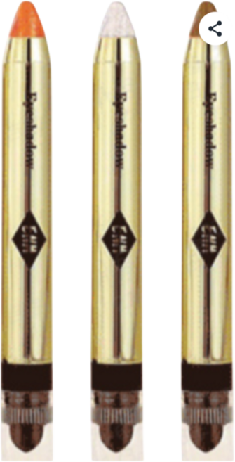 1+1 반짝이는 아이섀도우 애교살펜 듀얼헤드 펄 아이섀도우 번지지않는 아이섀도우 하이라이터 및 아이섀도 스틱, 02 슈가 오렌지*2