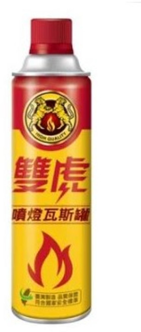 防風打火機專用瓦斯罐550cc 適用於各種防風打火機和特殊噴槍, 1個, 雙虎-噴燈專用瓦斯罐