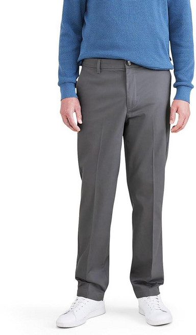 Dockers 남성용 시그니처 카키 스트레이트 핏 아이언 프리 스테인 디펜더 버마 그레이 42 30