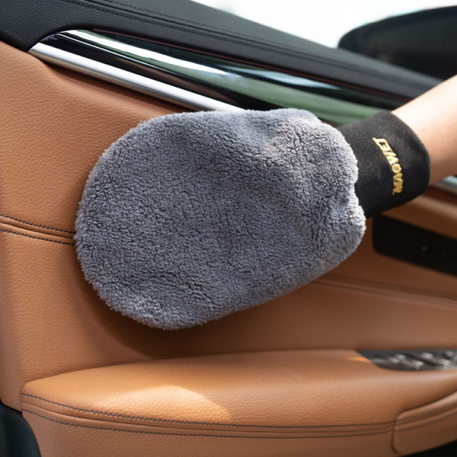 마그웻 펭귄 인테리어 미트 2in1 양면 실내 세차 매직 글러브, 1개, 혼합