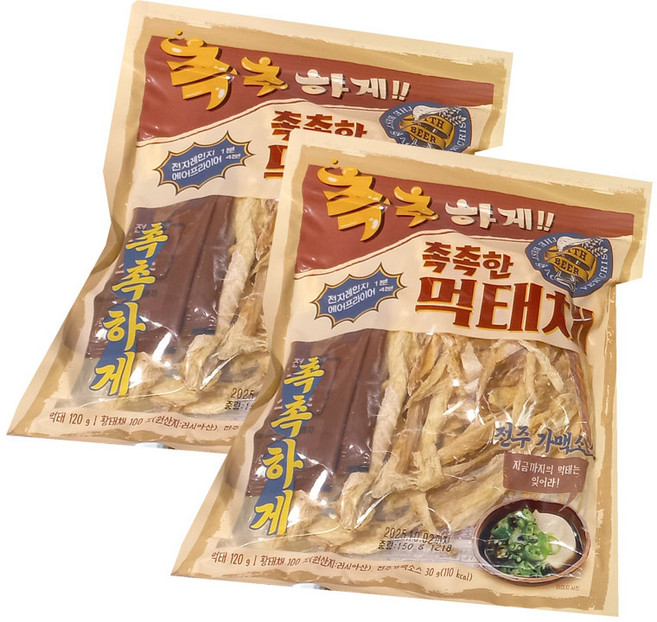 촉촉하게 촉촉한 먹태채(소스포함), 2개, 150g