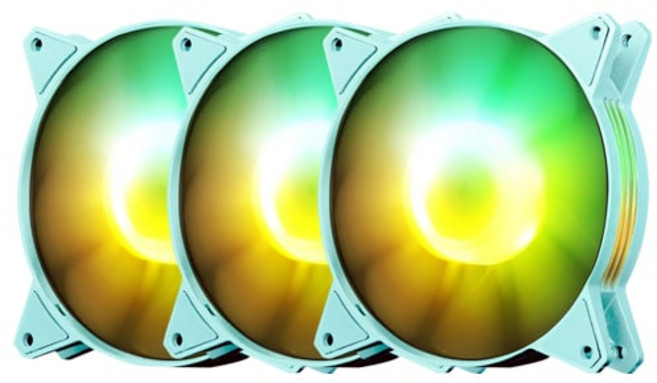 PC쿨러 [darkFlash] C6MS RGB (네오 민트 ) [시스템쿨러/120mm], 네오민트, 1개