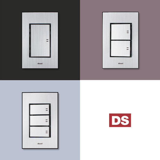 DS이엘씨 LINE S 실버 스위치 모음 콘센트 커버 교체 은색 디자인 맹커버, 추가상품, 10_이도피스1.5인치(5개), 1개