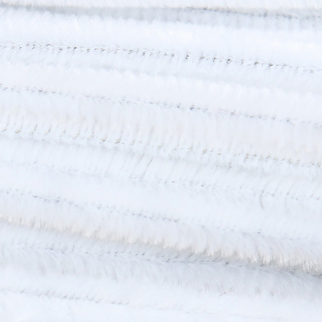 가는 모루 철사 DIY 재료 꽃 공예 털모루 부자재, 100개, C2641. 화이트