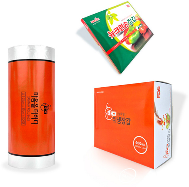 마더 크린 위생롤백 소형25x35cm500매+위생장갑400매, 마더 롤백 소형500매+위생장갑400매, 1개