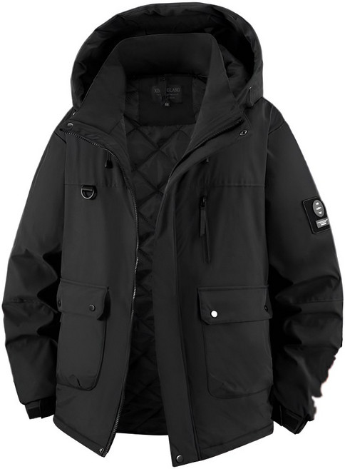 쥬엔리치 남자 빅사이즈 패딩 자켓 캐주얼 겨울 6X-13X 후드 점퍼 JR11