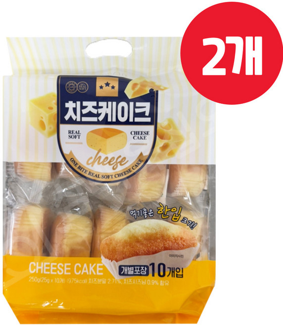 노브랜드 치즈케이크, 2개, 250g