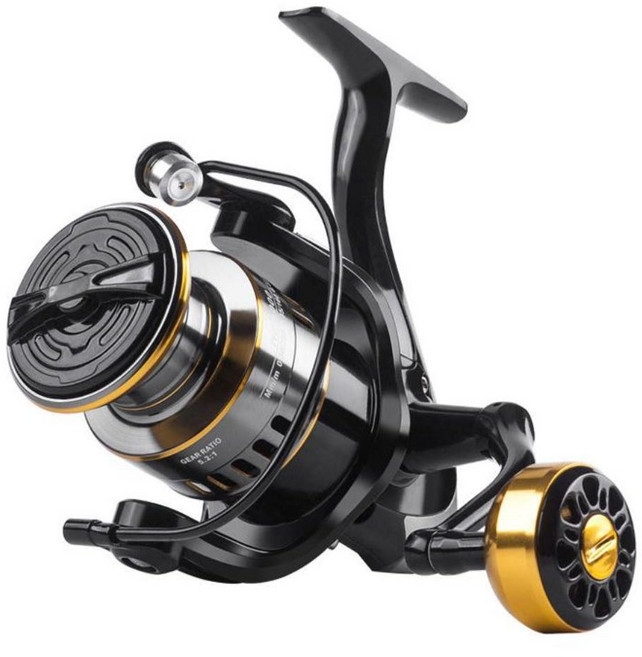 스피닝릴 2세대 보강형 HE 민물 바다 겸용 원투 초경량릴 KUNZO, HE3000(2세대알루미늄손잡이)