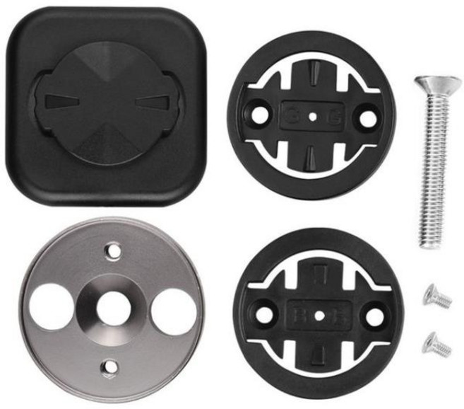 도로 자전거 액세서리 브래킷 어댑터 컴퓨터 홀더 스톱워치 마운트 스템 탑 캡 가민 | 브라이튼 전화, 1개, Titanium