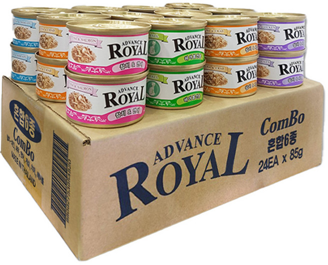 로얄 어드밴스캔 고양이캔, 어드밴스 콤보, 85g, 24개