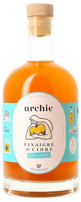 프랑스 아치 Archie apple cider vinegar 사이다 사과 식초 500ml, 5개