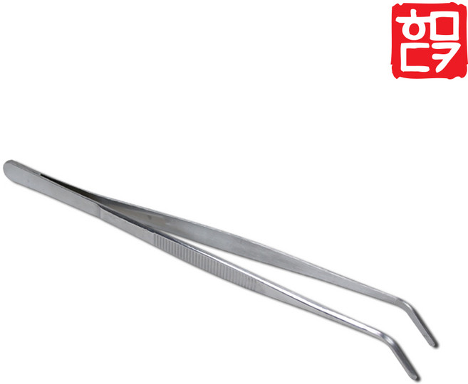 원예용 곡선형 핀셋 소 20cm 화분 정원 테라리움 다육이, 1개