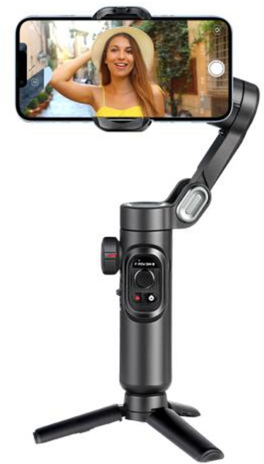 AOCHUAN 스마트폰짐벌 핸드헬드 짐벌 스태빌라이저 필 라이트 포함 아이폰 안드로이드 얼굴 추적 브이로그 XE 3 축, 1) BasicNo Light, 없음, 한개옵션1