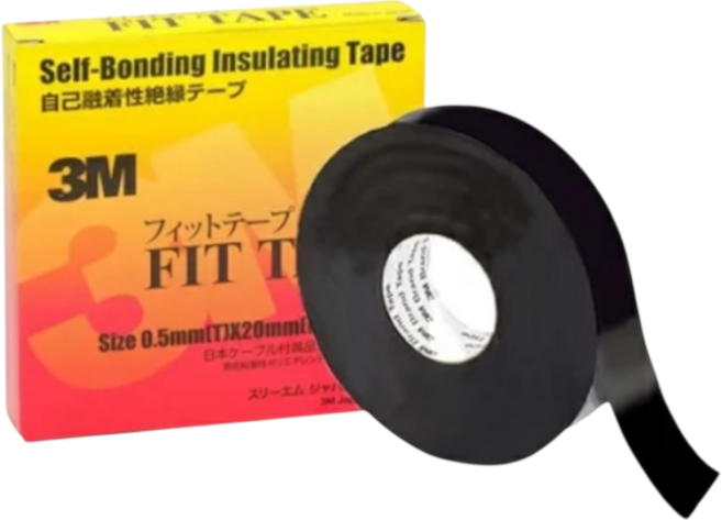 3M自融膠帶 0.5*20mm*10m 自融性防水膠帶 線材絕緣防水 日本製, 1個