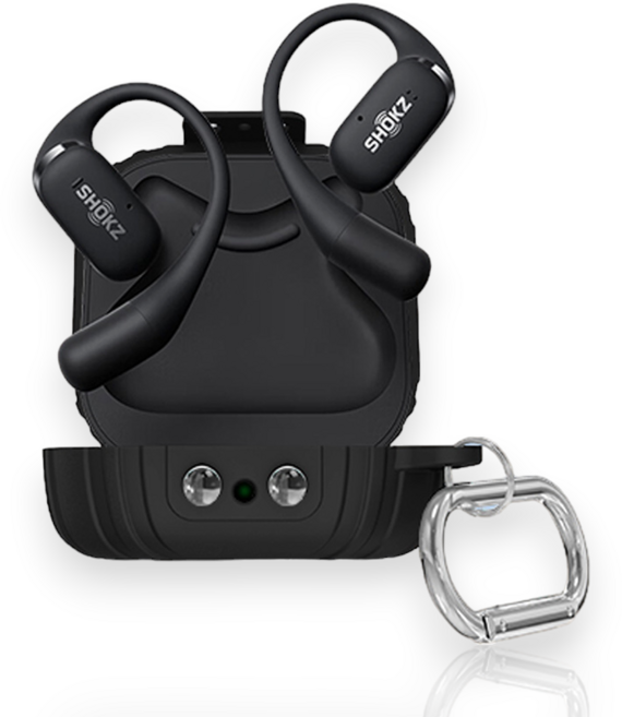 샥즈 오픈핏 T910 컬러 하우징 슬림핏 케이스, BLACK