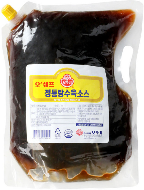 오뚜기 정통 탕수육소스 2kg, 1개