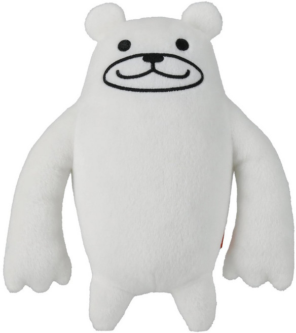 냥코대전쟁 곰선생 캐릭터 인형 공식 굿즈 냥코대상점 S, 1개, 흰색