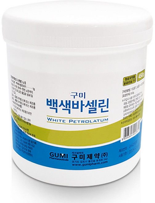 구미제약 백색바세린 450g 보습크림, 1개