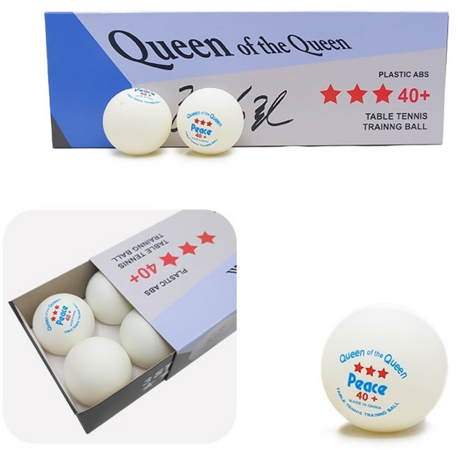 피스 탁구공 3성, 화이트, 1개, 12개입