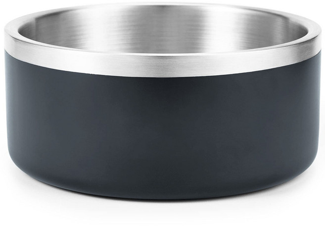 Jaoul 프리미엄 스테인리스 스틸 논슬립 반려동물용 식기 1200ml, 1개, 그레이