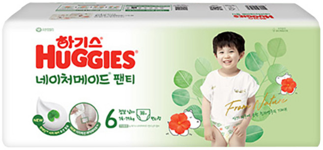 하기스 24년형 네이처메이드 팬티 6단계(남) 38매, 6단계